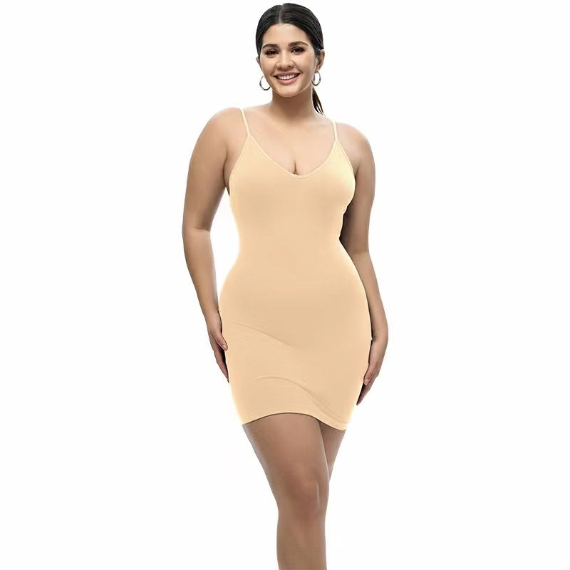 Square Neckline Shapewear Short Skirt - Leverage On Heroes Women Store