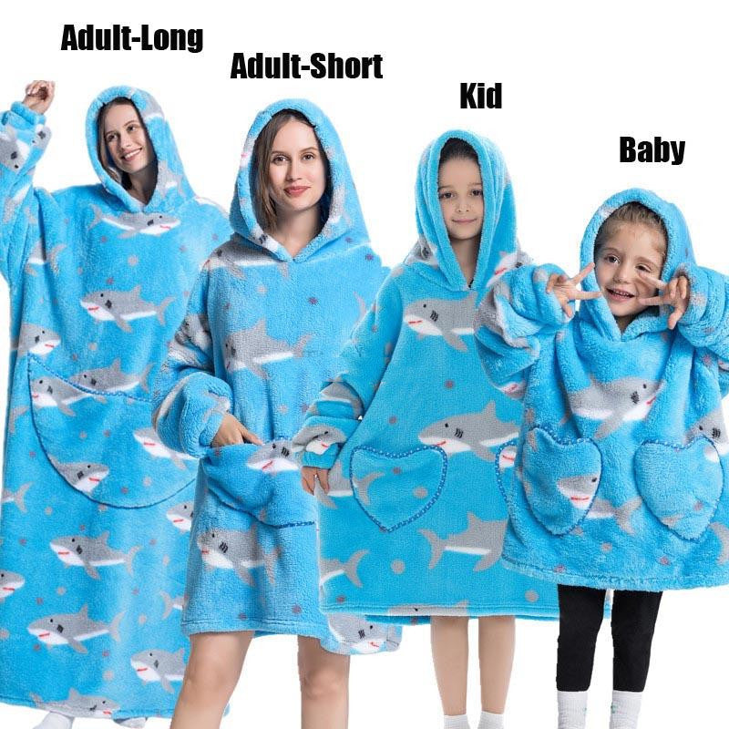 Hooded Thickened And Enlarged Men's And Women's Loungewear - Leverage On Heroes Women Store