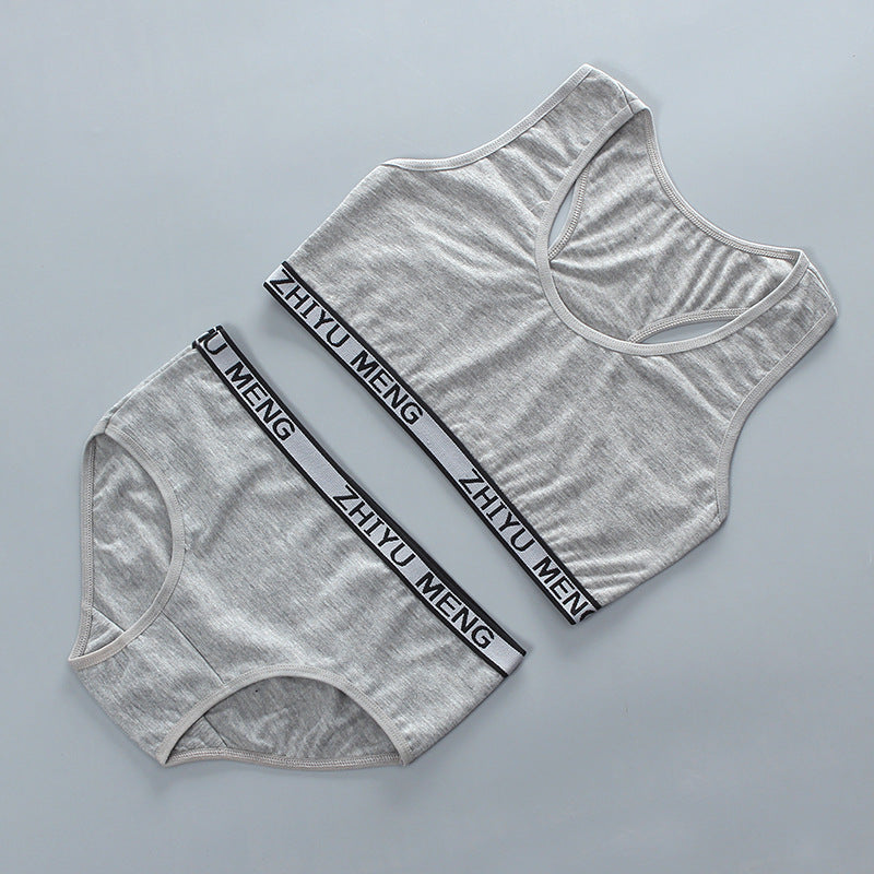 Girls Bra Set Without Steel Ring Without Insert - Leverage On Heroes Women Store