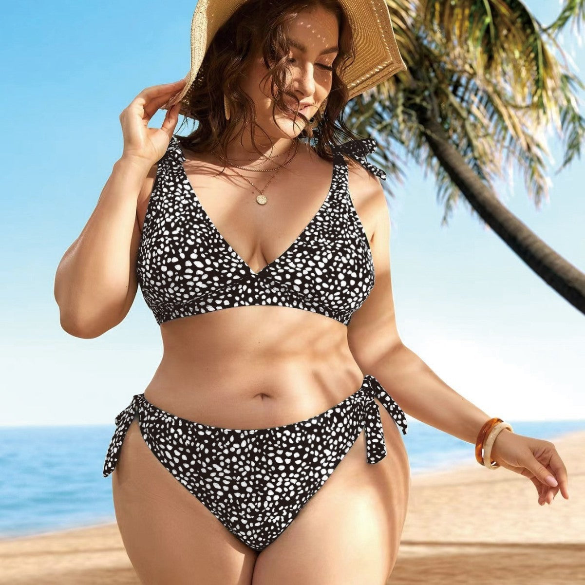 New Lace-up Bikini Swimsuit Sexy Waist Hollow-out - Leverage On Heroes Women Store