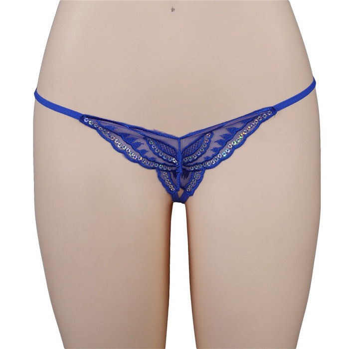 Women's Lace Waist Elastic Panties Thong - Leverage On Heroes Women Store