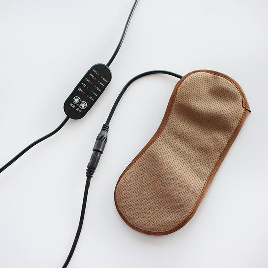Máscara para ojos USB de vapor de seda para dormir con compresas calientes