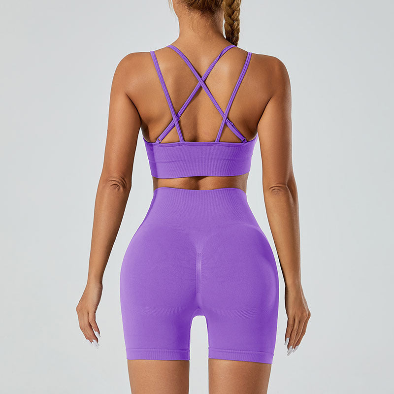 Seamless Sports High Waist Hip Lift Yoga Suit - Leverage On Heroes Women Store