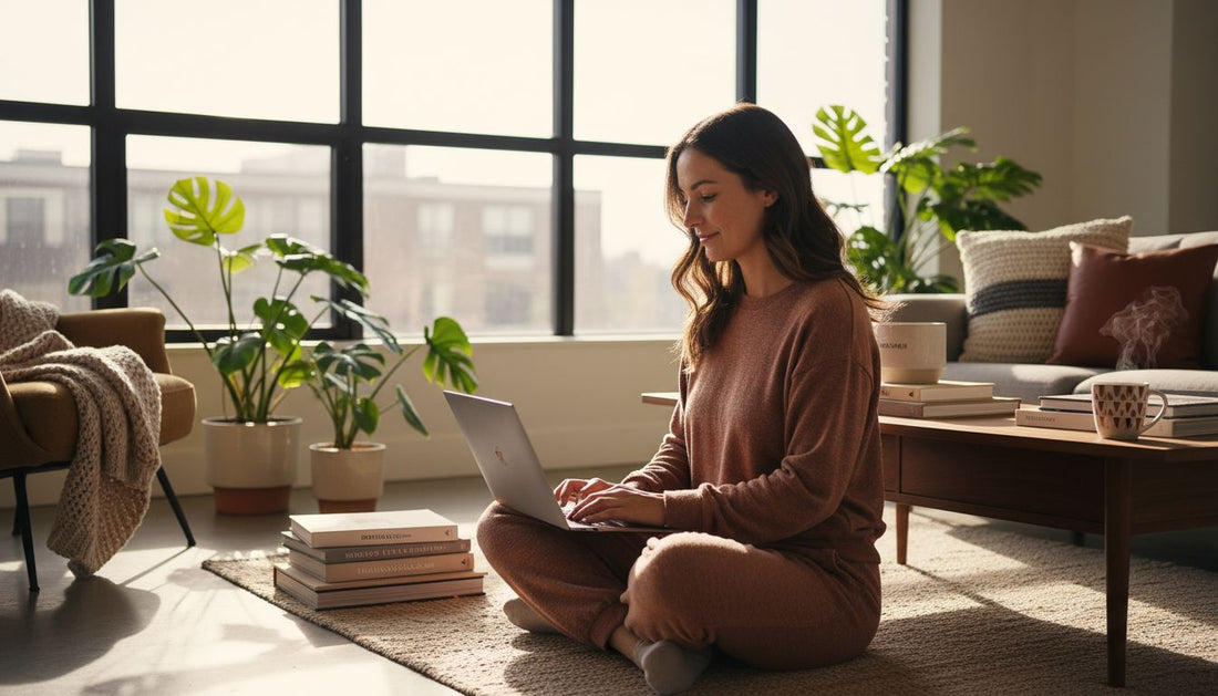 modern loungewear woman