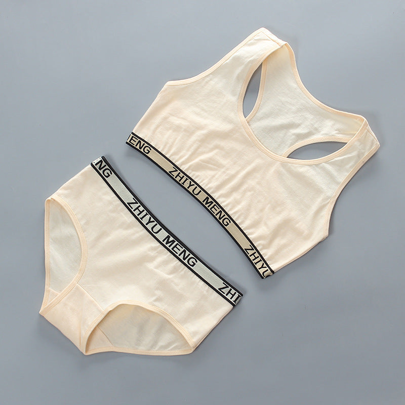 Girls Bra Set Without Steel Ring Without Insert - Leverage On Heroes Women Store