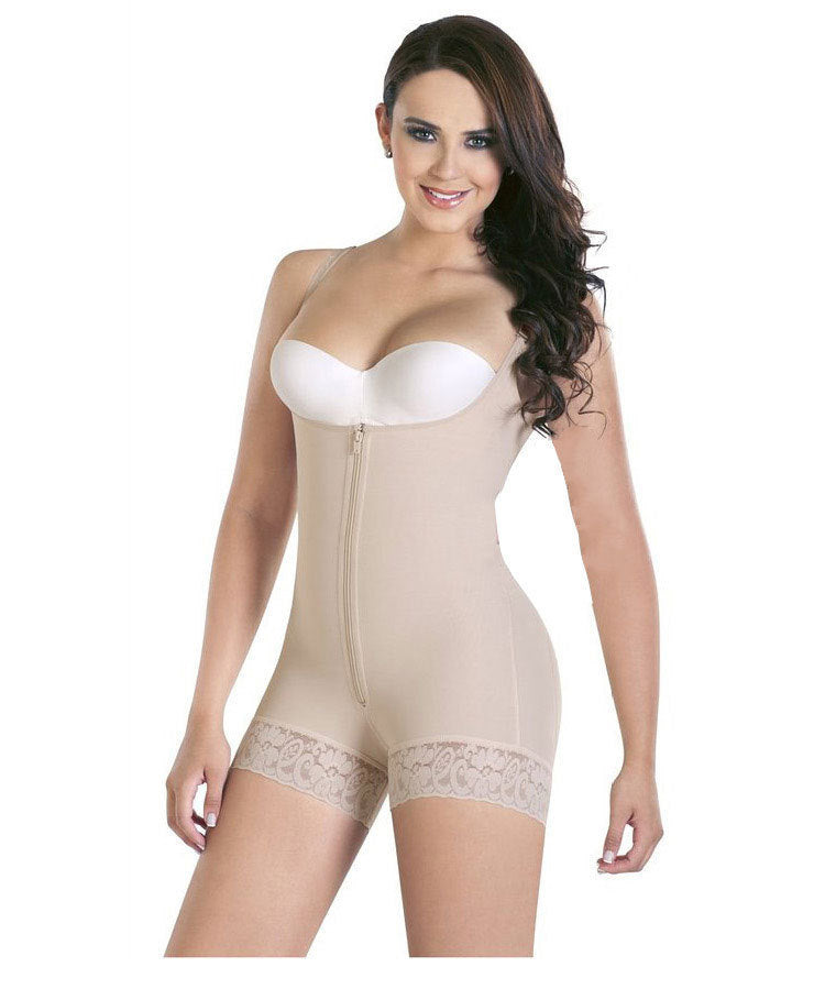 Shapewear Open-Bust Mid-Thigh Bodysuit - Leverage On Heroes Women Store