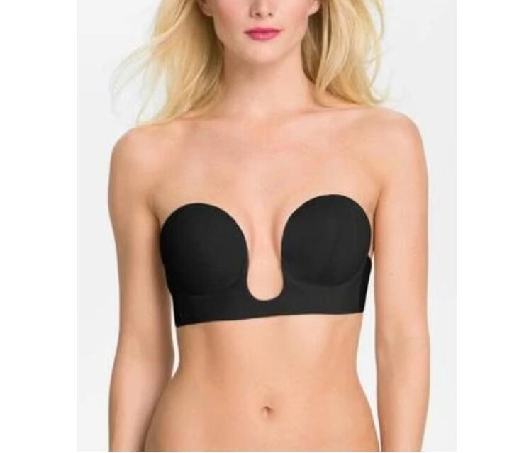 Gathered strapless invisible bra - Leverage On Heroes Women Store