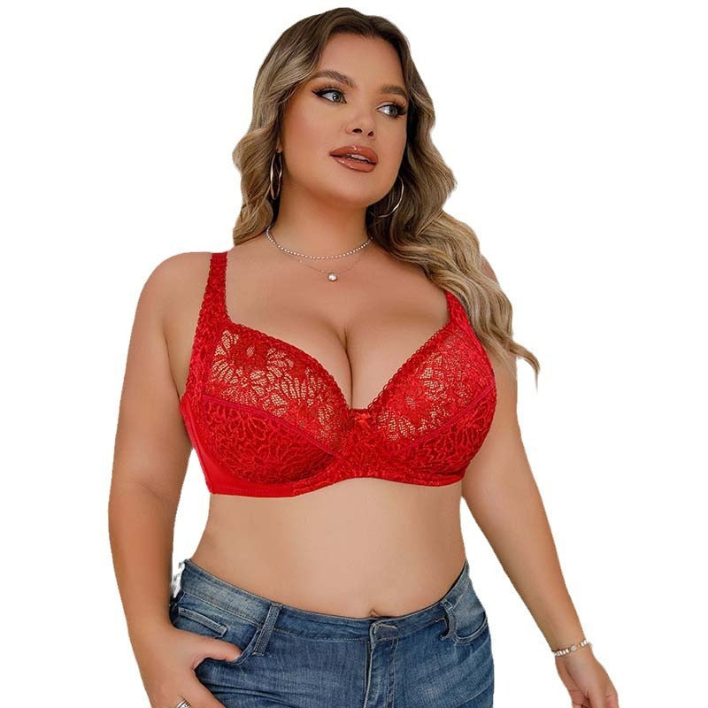 Fixed Double-shoulder Strap Lace Push Up Bra Ladies - Leverage On Heroes Women Store