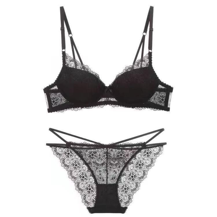 Sexy Lace Panty Set Women Deep V Gathered Sexy - Leverage On Heroes Women Store