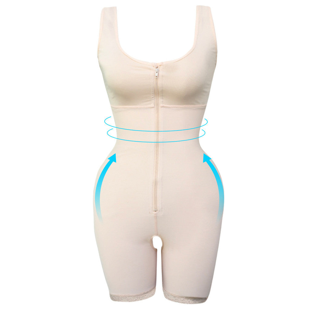 Women's Zipper Slimming Bodysuit Shapewear - Leverage On Heroes Women Store