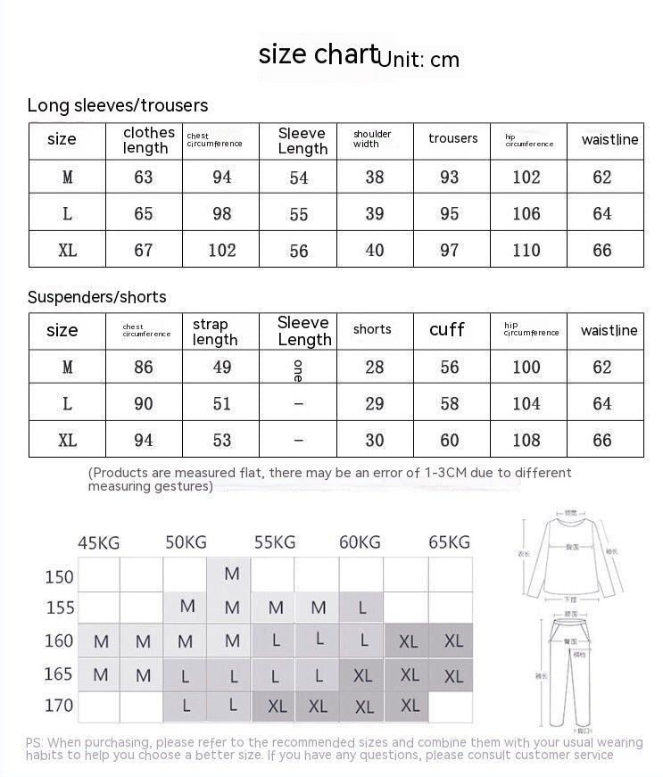 Ice Silk Printed Sweet Cute Loungewear Seven-piece Pajamas Suit - Leverage On Heroes Women Store