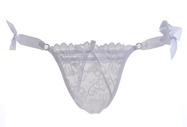 Ladies Knit Lace-up Thong Underwear Thong - Leverage On Heroes Women Store
