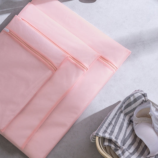 Sac à linge en filet épais – Accessoire de lessive domestique avec poche