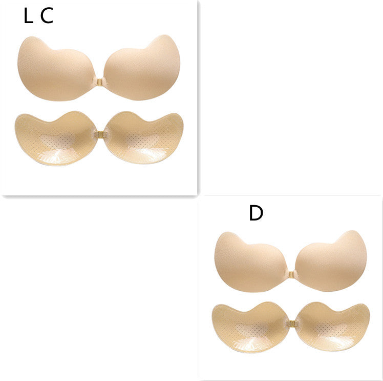 Invisible Push Up Bra Backless Strapless Bra Seamless Front Closure Bralette Underwear - Leverage On Heroes Women Store