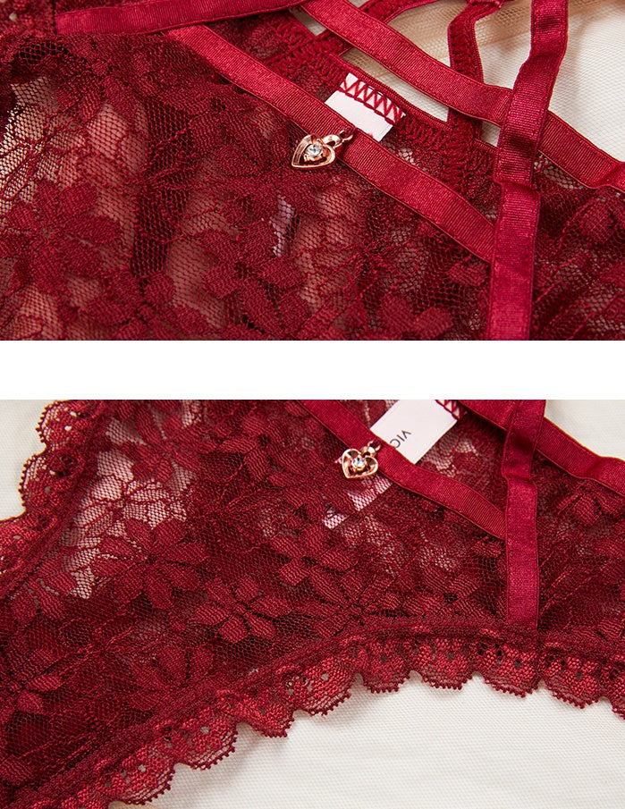 Lace cutout thong - Leverage On Heroes Women Store