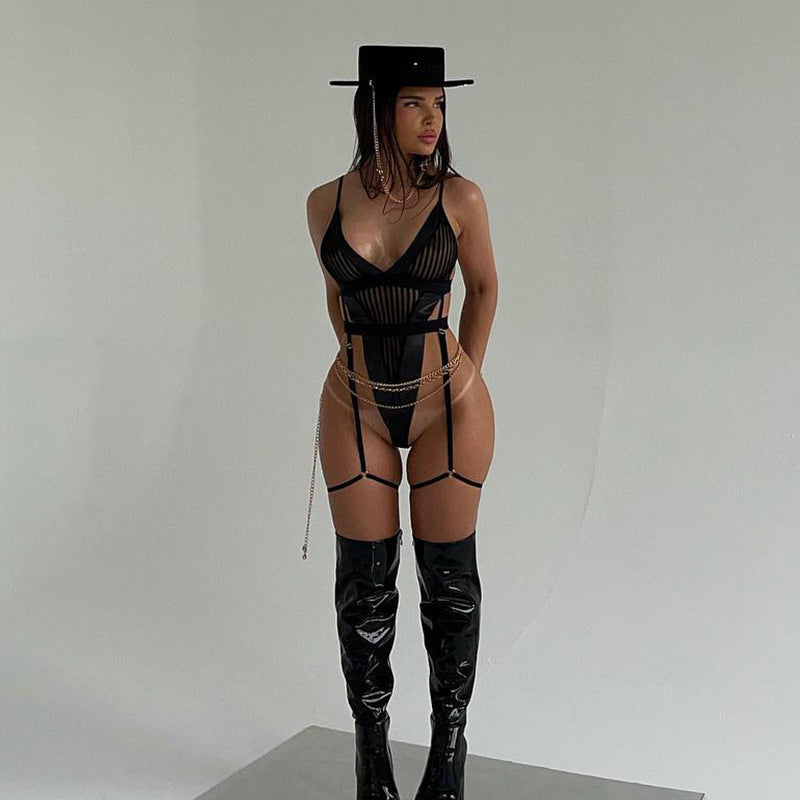 Body de malla para mujer Sling – Faja moldeadora