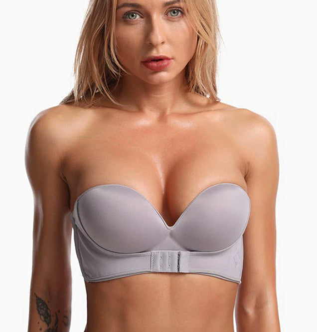 Push Up Bras Strapless Tube Top Non-slip Front Buckle - Leverage On Heroes Women Store