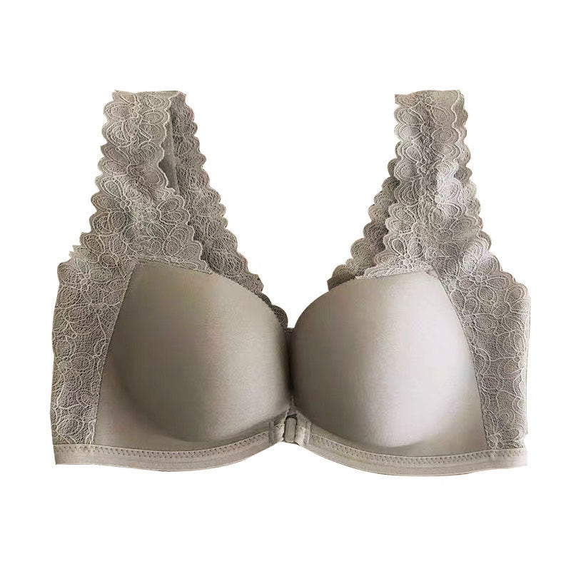 Front Buckle Push Up Breast Holding Seamless Comfort Women's Underwear - Leverage On Heroes Women Store