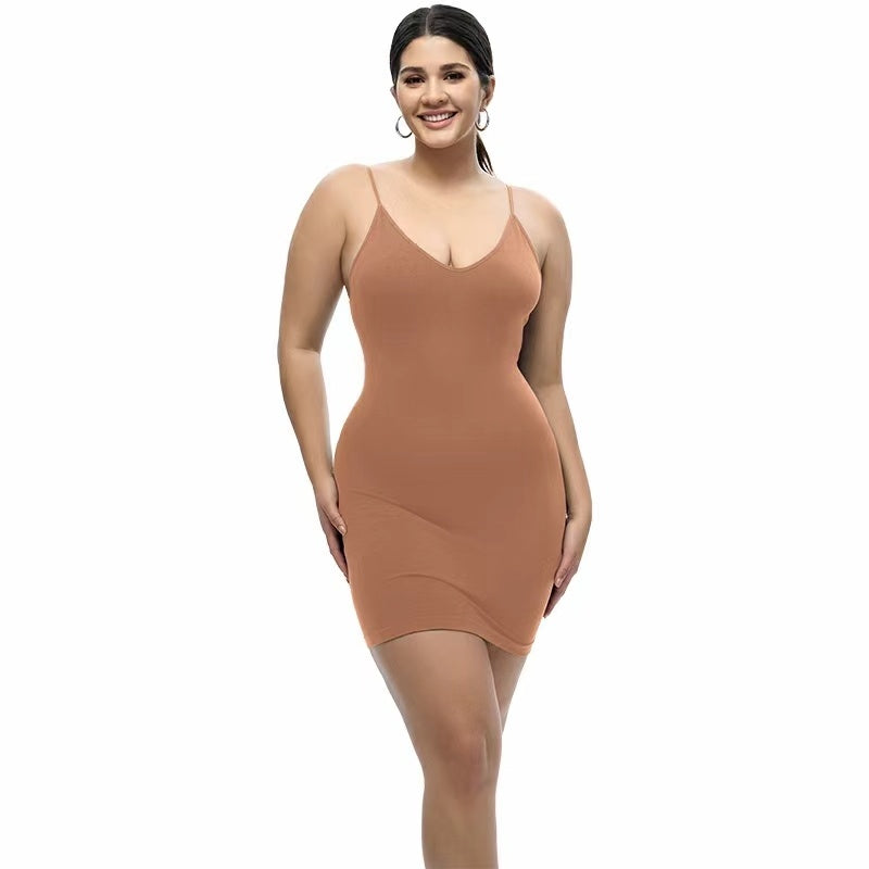 Square Neckline Shapewear Short Skirt - Leverage On Heroes Women Store