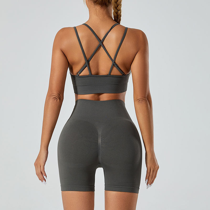 Seamless Sports High Waist Hip Lift Yoga Suit - Leverage On Heroes Women Store
