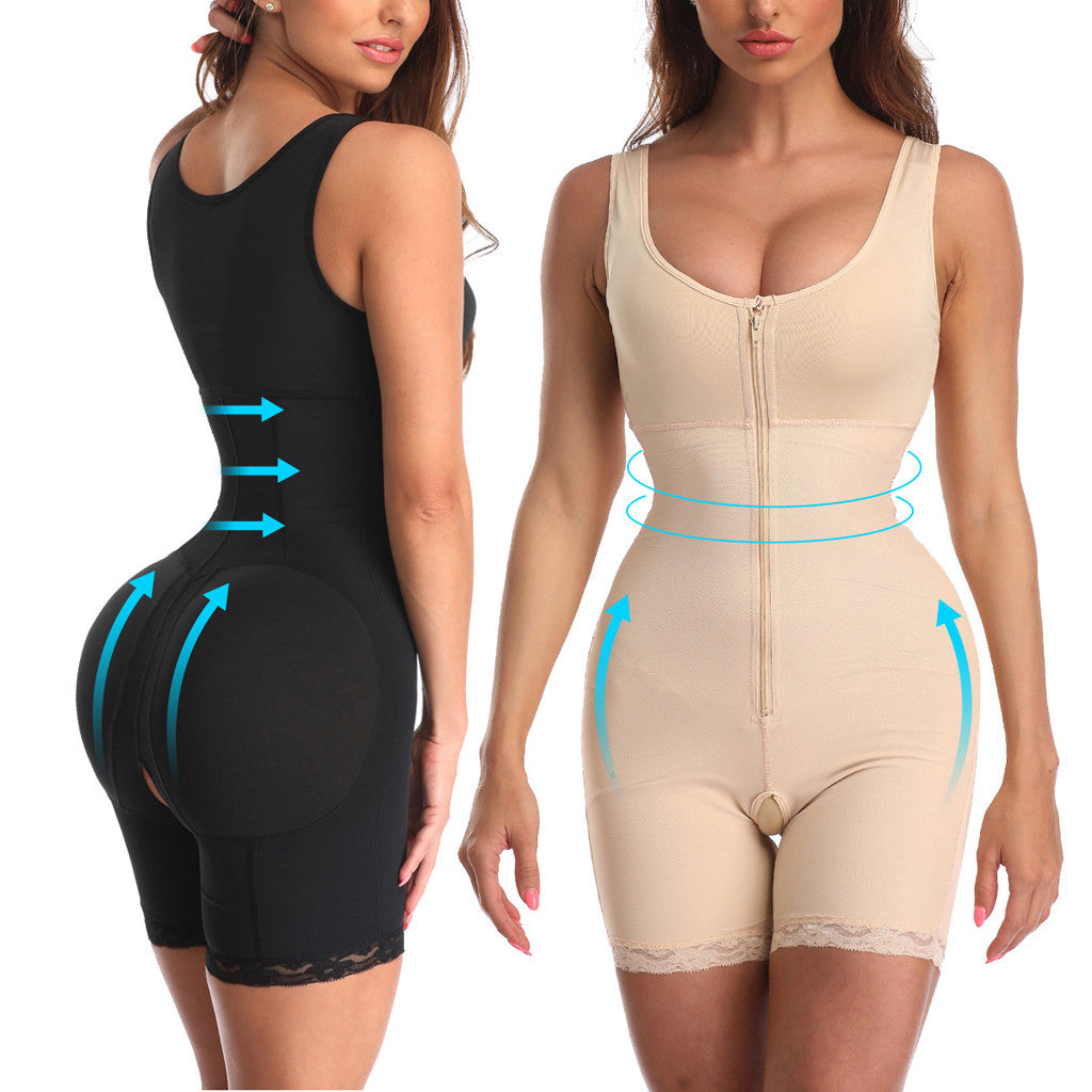 Women's Zipper Slimming Bodysuit Shapewear - Leverage On Heroes Women Store