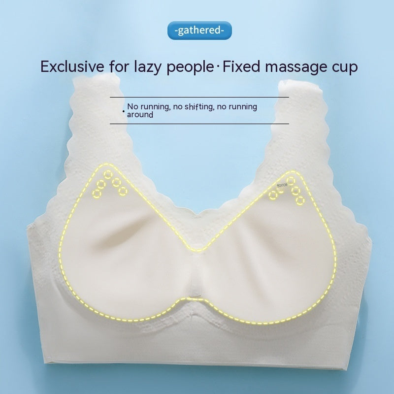 Seamless Back Shaping Bra Women's Small Chest Push Up Summer Thin Lace Bra - Leverage On Heroes Women Store