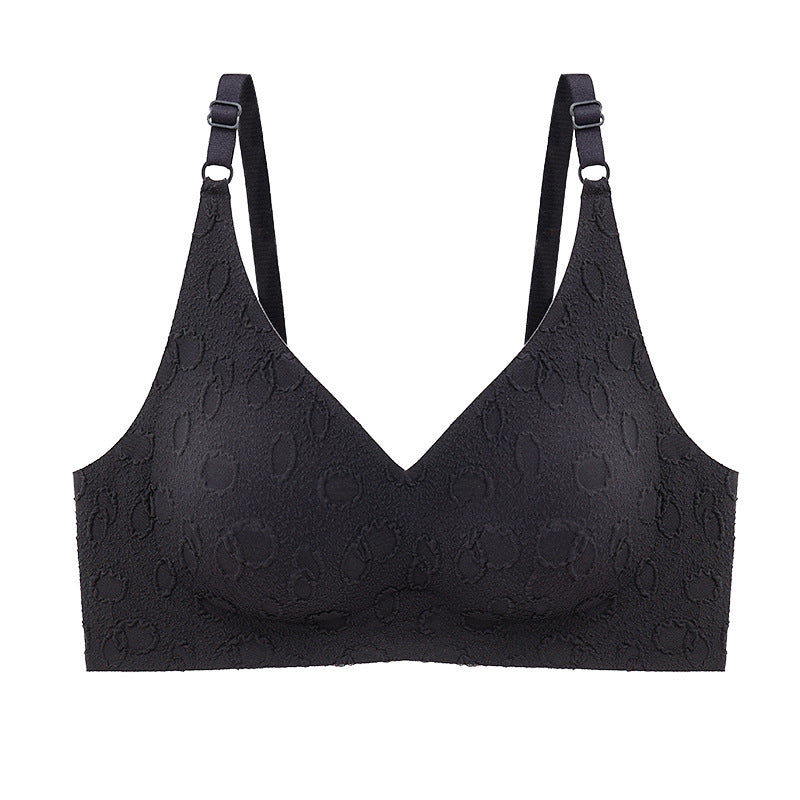 Women's Seamless Push Up Jacquard Comfort Sleeping Bra - Leverage On Heroes Women Store
