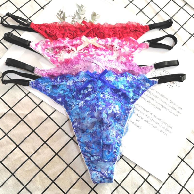 Thong embroidered lace on waist - Leverage On Heroes Women Store