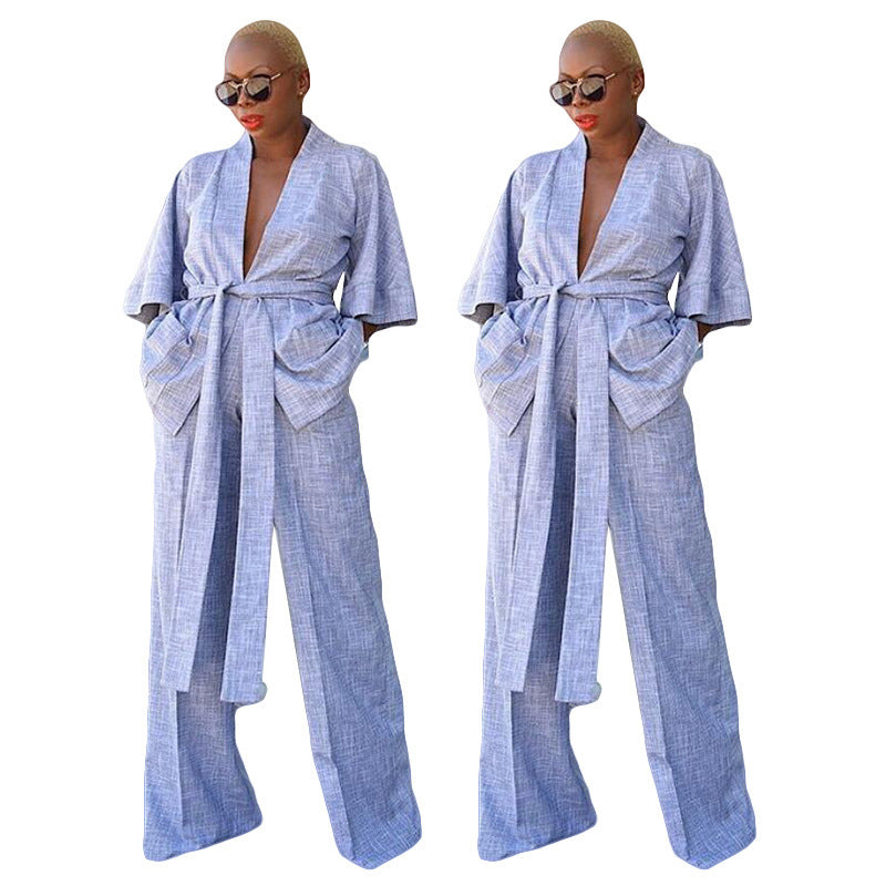 Shirt Two Piece Belt Loungewear - Leverage On Heroes Women Store