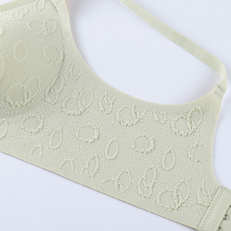 Women's Seamless Push Up Jacquard Comfort Sleeping Bra - Leverage On Heroes Women Store