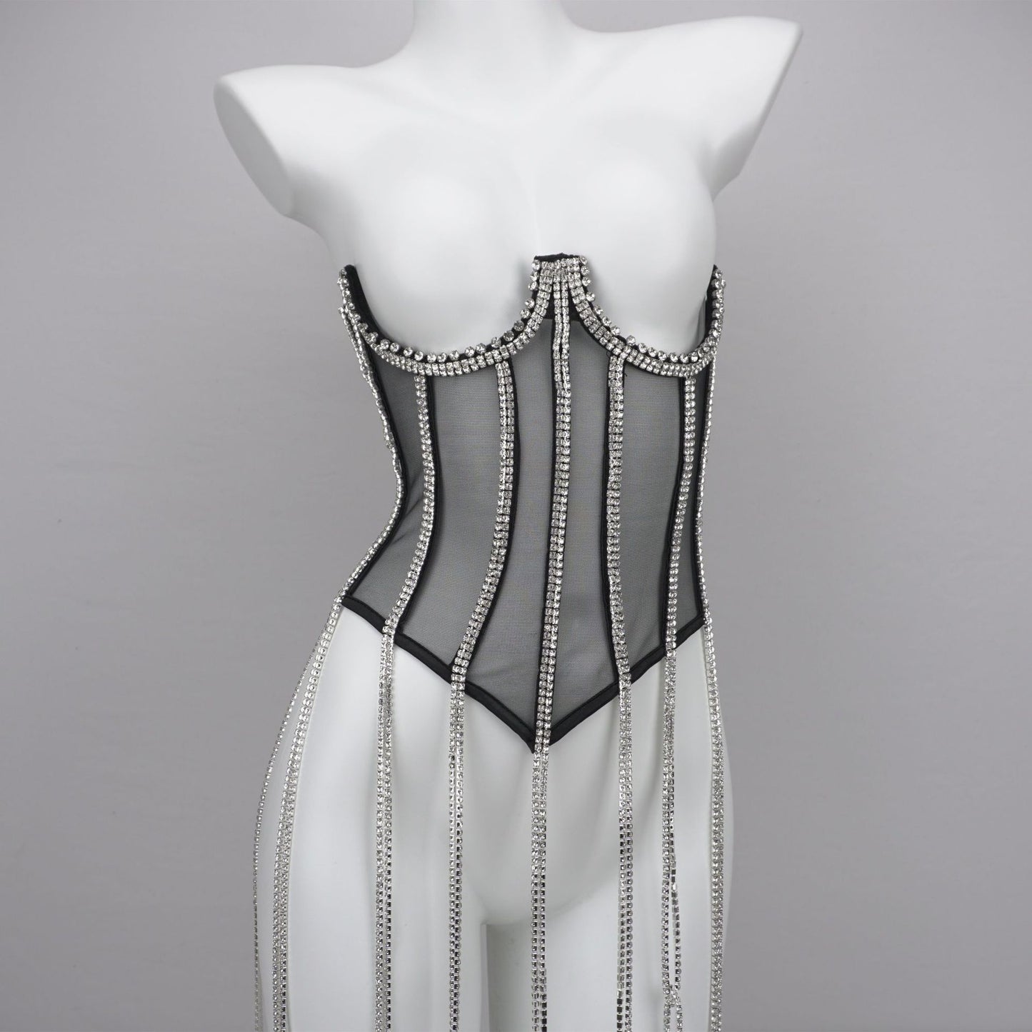 Women's Polyester Black Chain Shapewear - Leverage On Heroes Women Store