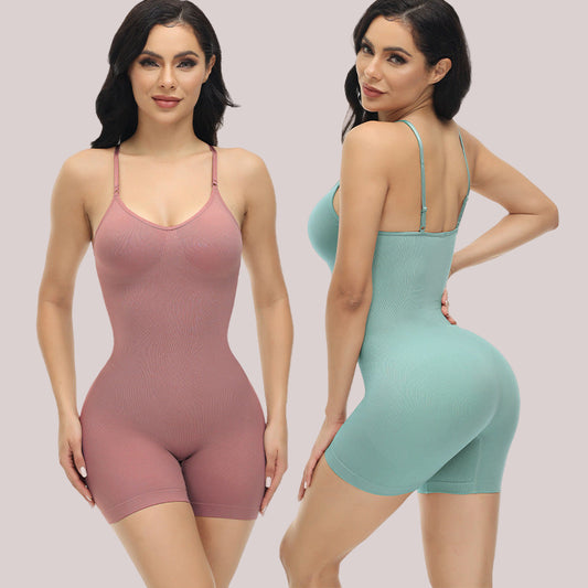 Tummy Control Panty Suspender Seamless Bodysuit - Leverage On Heroes Women Store