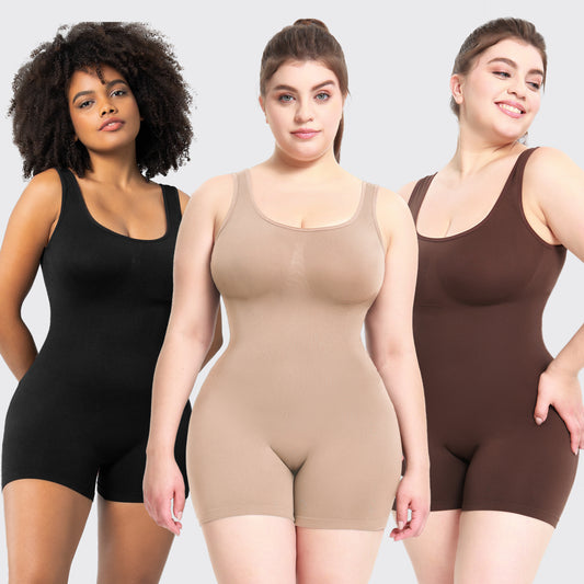 Women's Solid Color Integrated Shapewear - Leverage On Heroes Women Store