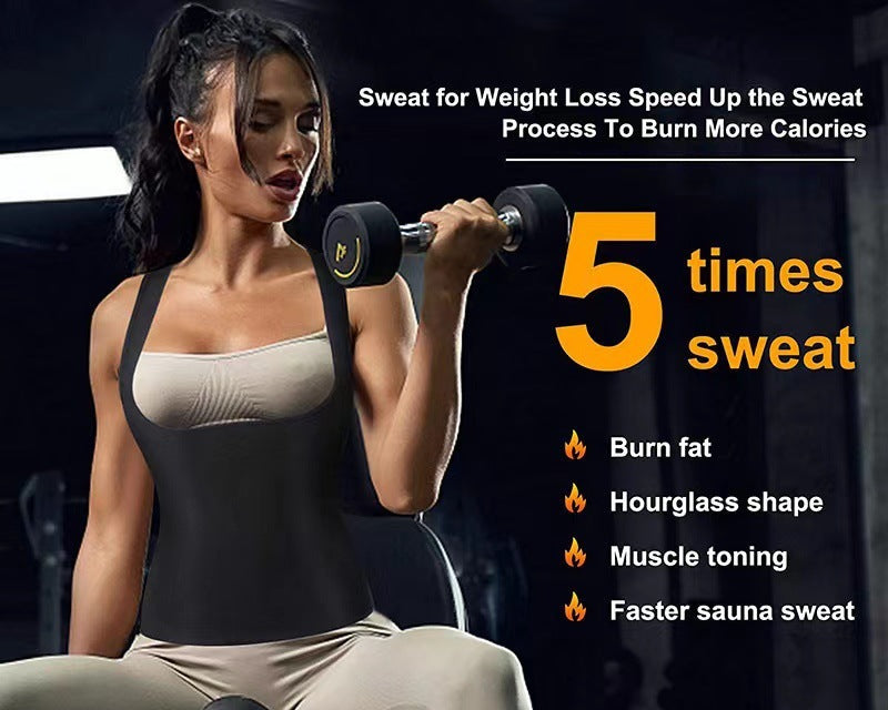 Violently Sweat Shapewear Silver Pastebrushing Vest - Leverage On Heroes Women Store