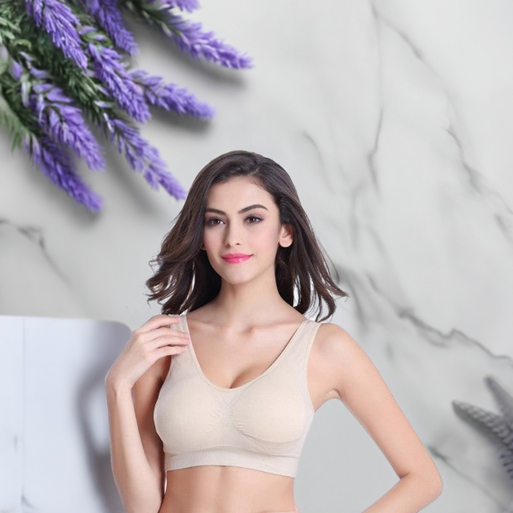 Conjunto de 3 sujetadores push-up sin costuras – Sujeción cómoda para mujer 