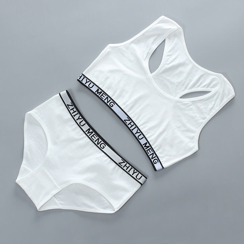 Girls Bra Set Without Steel Ring Without Insert - Leverage On Heroes Women Store