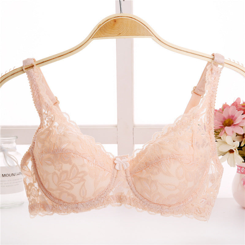 Thin Breathable Plus Size Lace Push Up Adjusting Bra - Leverage On Heroes Women Store