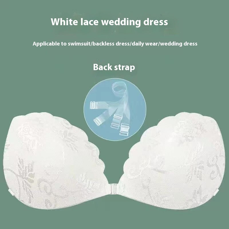 Lace Push Up Breathable Invisible Bra - Leverage On Heroes Women Store