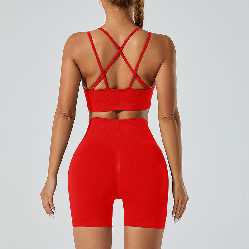 Seamless Sports High Waist Hip Lift Yoga Suit - Leverage On Heroes Women Store