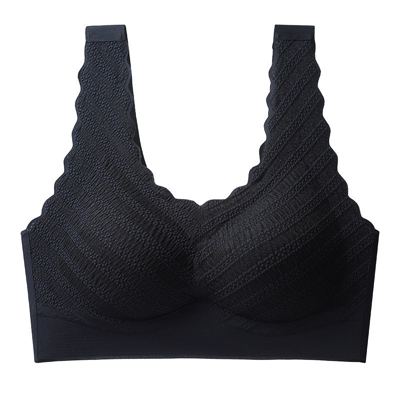 Seamless Back Shaping Bra Women's Small Chest Push Up Summer Thin Lace Bra - Leverage On Heroes Women Store