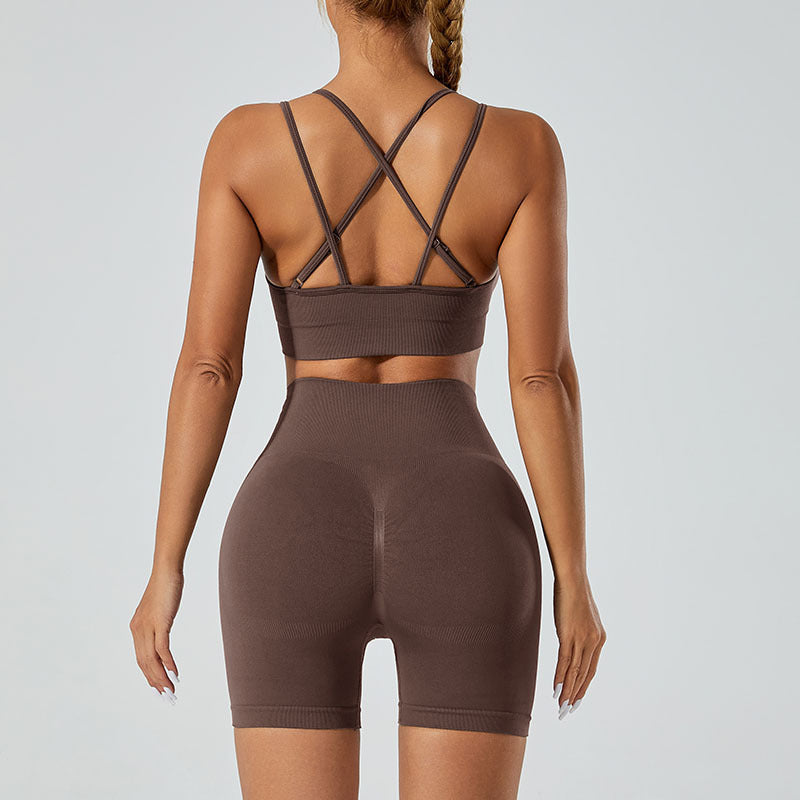Seamless Sports High Waist Hip Lift Yoga Suit - Leverage On Heroes Women Store