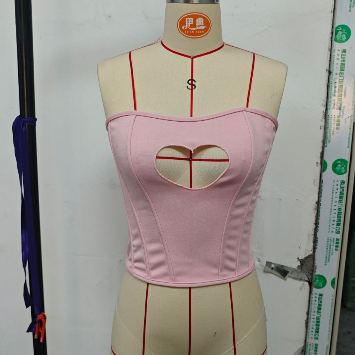 Love Fishbone Corset Hollow Out Shapewear - Leverage On Heroes Women Store