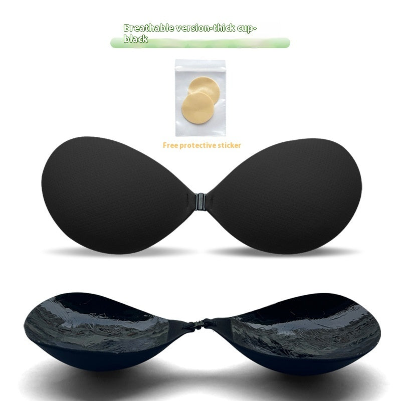 Thickened Seamless Push Up Small Breast Size Exaggerating Bra Silicone Nipple Sticker - Leverage On Heroes Women Store