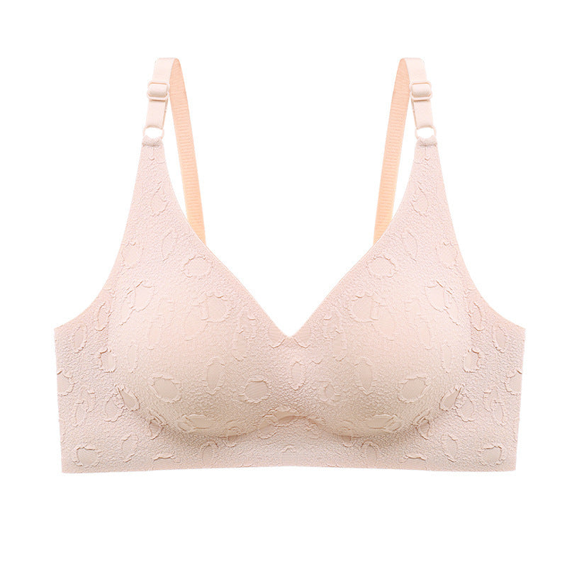 Women's Seamless Push Up Jacquard Comfort Sleeping Bra - Leverage On Heroes Women Store