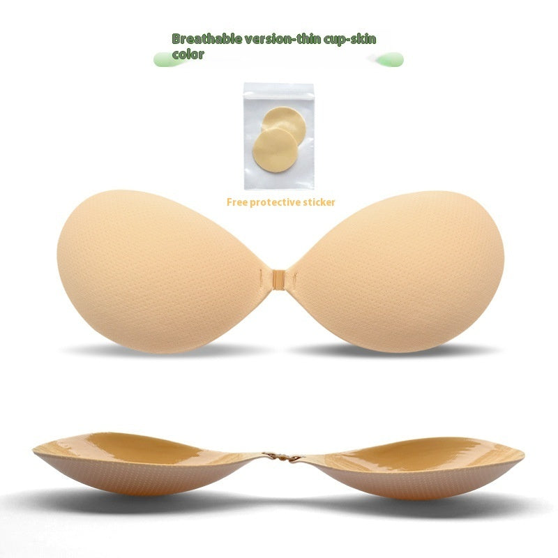 Thickened Seamless Push Up Small Breast Size Exaggerating Bra Silicone Nipple Sticker - Leverage On Heroes Women Store