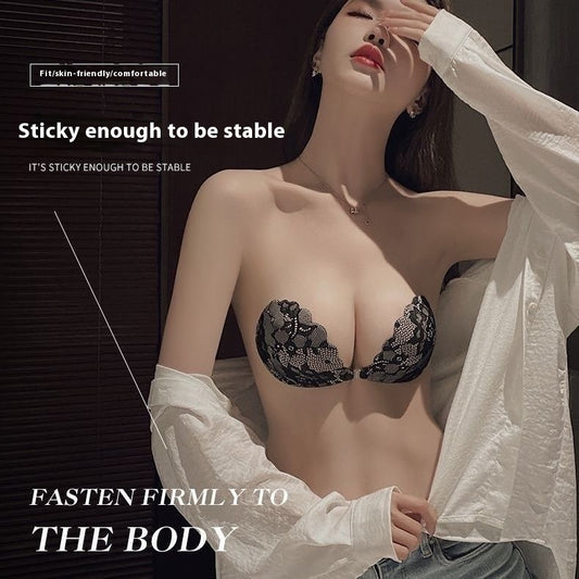 Lace Push Up Breathable Invisible Bra - Leverage On Heroes Women Store