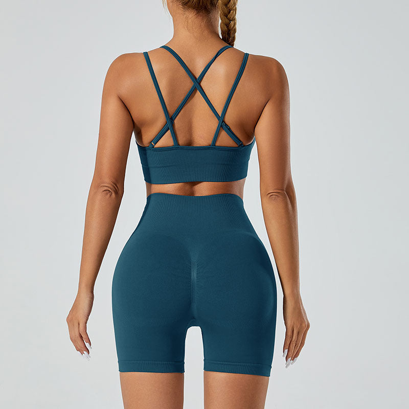 Seamless Sports High Waist Hip Lift Yoga Suit - Leverage On Heroes Women Store