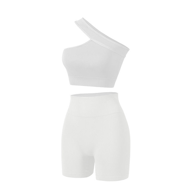 European And American Seamless Women's Underwear Sports Fitness Shockproof Off-shoulder Suit - Leverage On Heroes Women Store