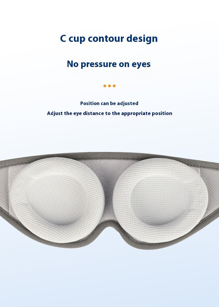 Cross-border Removable Removable Eye Contour Memory Foam Unisex Sleep Blackout Eye Mask