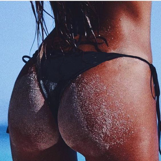 Lace-up triangle thong - Leverage On Heroes Women Store